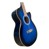 Segovia Sgf238cebl Guitarra Electro Acústica Azul Sombreado Material Del Diapasón Otro Orientación De La Mano Diestro