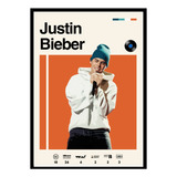 Quadro Decorativo Justin Bieber Albums Purpose Turne Spotify