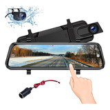 Espejo Retrovisor Camara De Reversa Coche Dvr Touchscreen