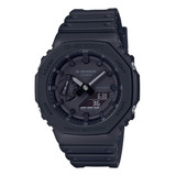 Reloj Casio G-shock Ga-2100-1a1dr Hombre Color De La Correa Negro Color Del Bisel Negro Color Del Fondo Negro