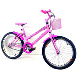 Bicicleta Infantil Aro 20 Feminina + Aro Aero  + Cesta 