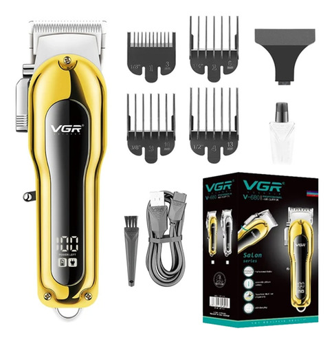 Máquina Cortar Pelo Clipper Vgr V-680 Recargable Profesional