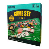 Juego De Mesa Casino Game Set 4 En 1 +6 Años Gameland Bg0071
