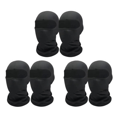 Yixoo Balaclavas Y Cuellos Térmicos Pasamontañas Negro 6 Pack | MercadoLibre