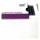 8 Cartuchos Montblanc Para Pluma Fuente Amethyst Purple