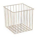 Cesto Organizador Aço Rose Gold 31x31cm Arthi