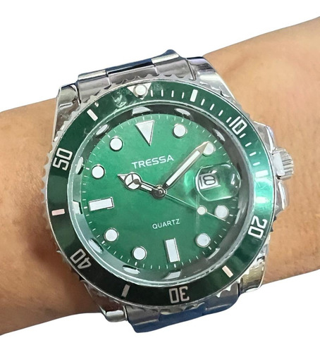 Reloj Tressa Hombre Metal Submariner Calendario - Taggershop