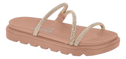 Chinelo Vizzano Salto Confortavel Tiras Papete Leve Feminino