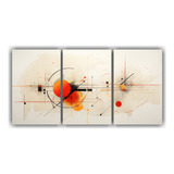 90x45cm Set 3 Canvas Horizontal Full Color Cuadro Abstracto 