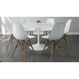 Mesa Tulip 140 Cm + 6 Sillas Eames - Alto Impacto