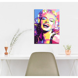 Vinilo Decorativo 60x90cm Marilyn Monroe Pop Art Retro Risa