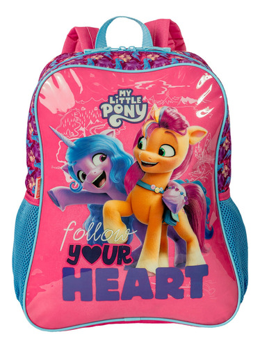 Mochila Escolar Infantil G Sestini 066202-00 My Little Pony Cor Rosa