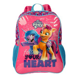 Mochila Escolar Infantil G Sestini 066202-00 My Little Pony Cor Rosa