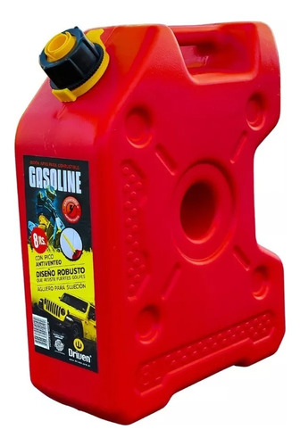 Bidon Combustible Driven 8lts Extrachato Rojo Antiestatico