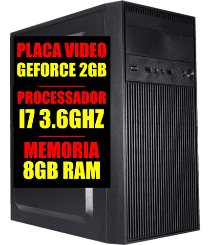 Computador Pc Gamer Intel Core I7 3.6ghz / Placa Video 2gb