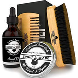 Kit De Cepillo Para Barba Peine De Aseo Para Hombres.