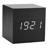 Reloj Despertador - Vipxyc Reloj Despertador De Madera, 6x6x