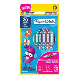 Plumones Medianos Doble Punta Paper Mate Magicolor X10 Unida