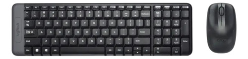 Kit Teclado E Mouse Sem Fio Mk220 Preto Logitech