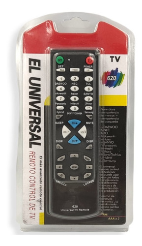 Control Universal Multimarca Remoto  Tv Sony Panasonic Sharp