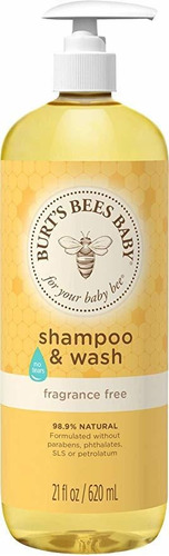 Las Abejas De Burt Baby Shampoo Y Wash, Libre De Fragancia Y