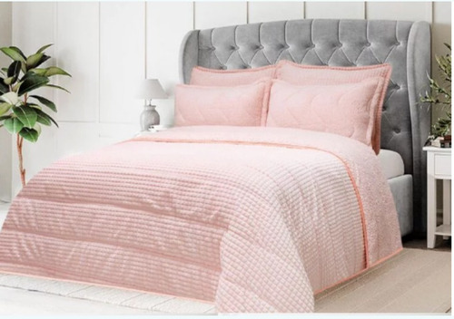 Colcha Térmica Pink Para Cama Doble 