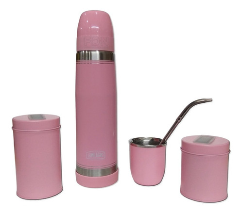 Set Matero 2 - Termo Rosa + Mate + B350 + Latas - Fdn Pp