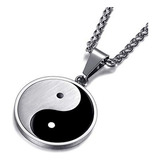 Collar Yin Yang Acero Inoxidable - 24 