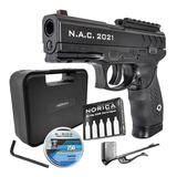 Pistola Co2 Norica Full Metal Plomo 4,5 Estuche Accesorios