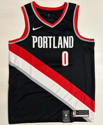 Camiseta Nba Portland Trailblazers Damian Lillard Talle L