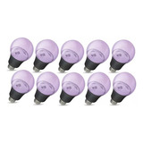 Pack 10pz Foco Ultravioleta Luz Negra Led 9w Fiestas Neon  