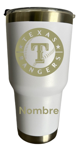 Termo 30 Oz Grabado Laser Texas Rangers