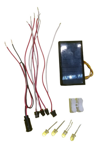 Kit Escolar Iluminación Proyecto Casa Solar Led Cable Panel