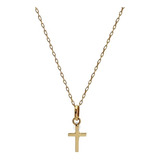 Cadena Oro 18k Mas Cruz Chica Oro 18k Unisex Joyasmytoke