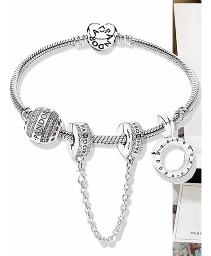 Pulseira Pandora Com Berloques