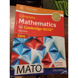 Complete Mathematics Cambridge Igcse - Fifth Edition - Core