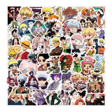Anime Mix Full 50 Calcomanias Stickers Vinil Pvc Vs Agua
