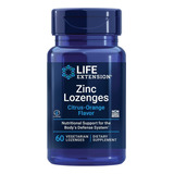 Zinc Lozenges Defensas Garganta Naranja