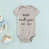 Body Personalizado Baby Coming Soon 2024 Para Bebé Niño