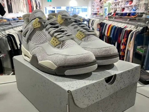 Tenis Air Jordan 4 Prothon Gris 