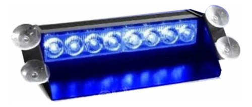 Baliza Parabrisa Led Estroboscopica Azul-azul