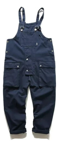 Pantalones Cargo Hombres Overol Boyfriend Retro Suelto [s]