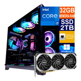 Pc Gamer Cpu I7 13700kf Ssd 2tb, 32gb Ddr5 / Rtx 4070ti 12gb