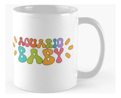 Taza Acuario Acuario Bebé Signo Del Zodíaco Calidad Premium