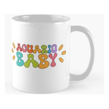 Taza Acuario Acuario Bebé Signo Del Zodíaco Calidad Premium