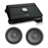 Paquete De Amplificador Db Drive Y 2 Woofer Jbl De 8 Pulgada