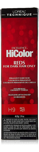 Loreal Excellence Hicolor H09 Tube Red Hot 1.74 Ounce (51ml)