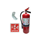 Extinguidor Nuevo Pqs 9.0kg Fuego Abc Con Señaletica Y Base