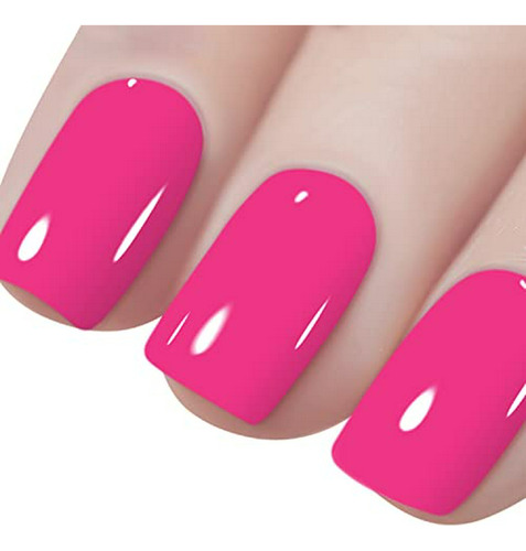 Esmalte De Uñas Vishine Rosa Intenso (558) Para Manicura De 