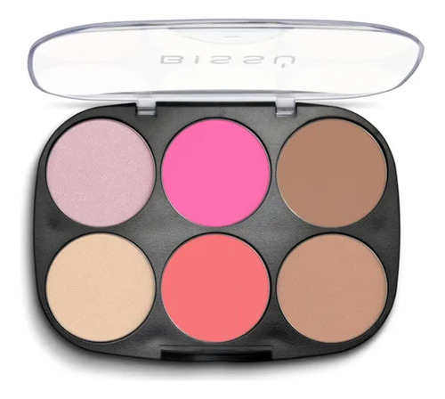 Bissu Paleta De Maquillaje De 6 Colores (4 Grms De Cada Colo